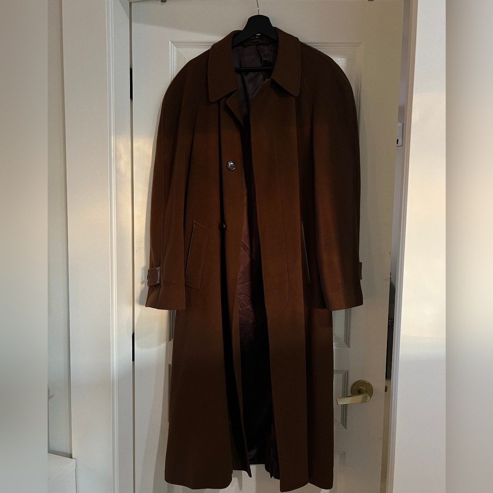 Vintage Cashmere and wool trench coat